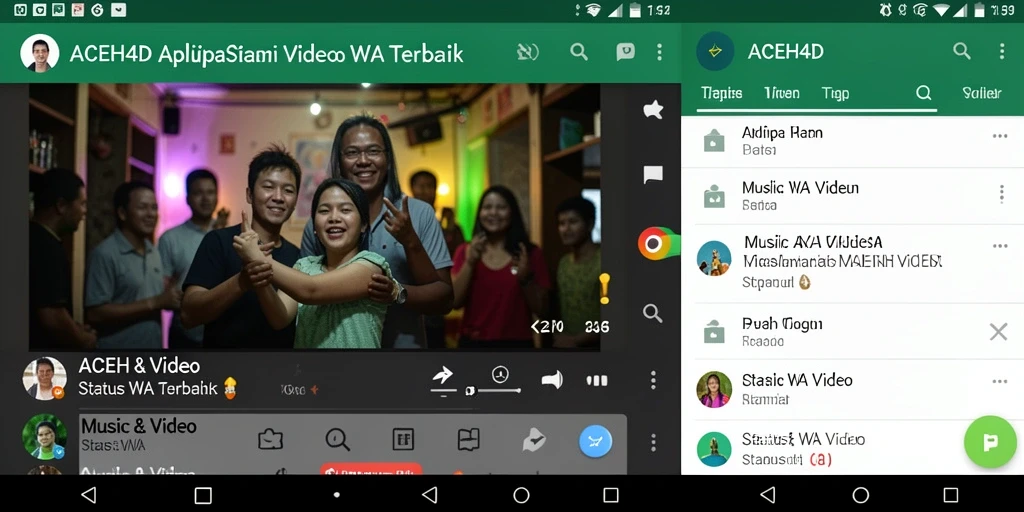 Antarmuka ACEH4D menunjukkan koleksi video status yang menarik dan user-friendly.