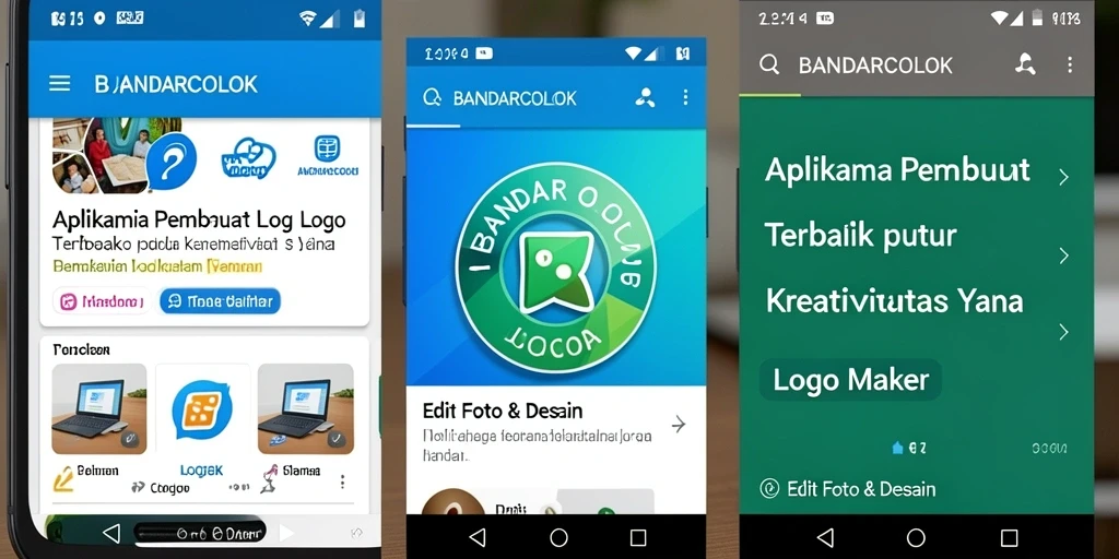 Tampilan antarmuka aplikasi BANDARCOLOK yang user-friendly.