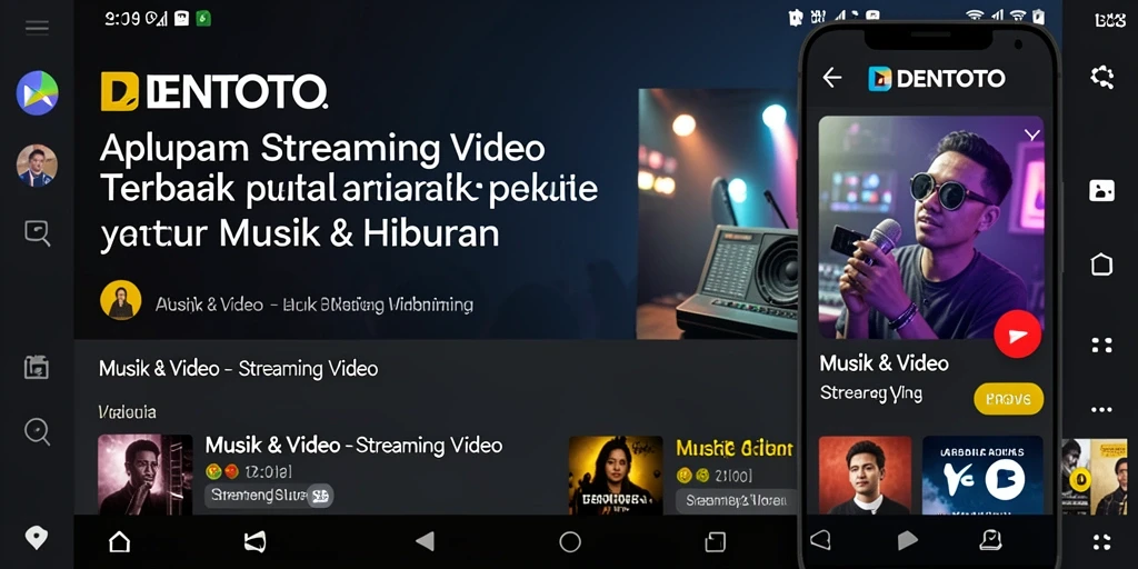 Antarmuka pengguna DENTOTO yang intuitif untuk Streaming Video.