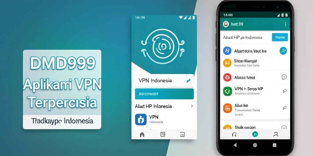 Antarmuka aplikasi DMD999 yang mudah digunakan untuk akses VPN.