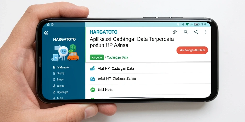 Antarmuka HARGATOTO yang intuitif dan mudah digunakan.