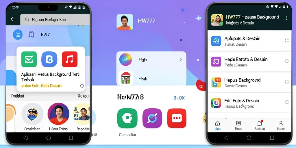 Antarmuka pengguna HW777 yang sederhana dan efisien untuk menghapus background.
