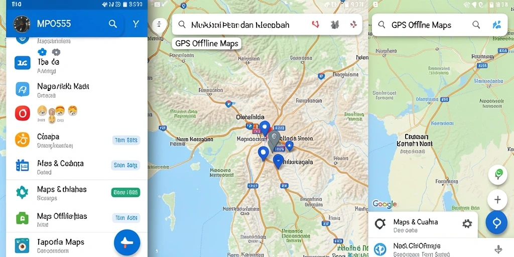Antarmuka aplikasi MPO555 yang jelas dan mudah digunakan untuk navigasi.