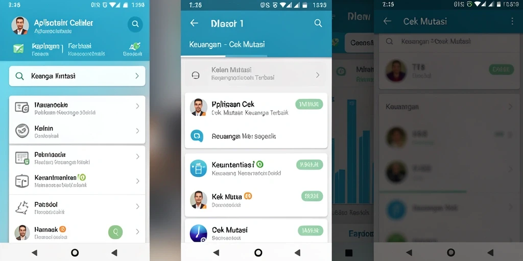 Antarmuka aplikasi T6 yang menampilkan ringkasan mutasi rekening.