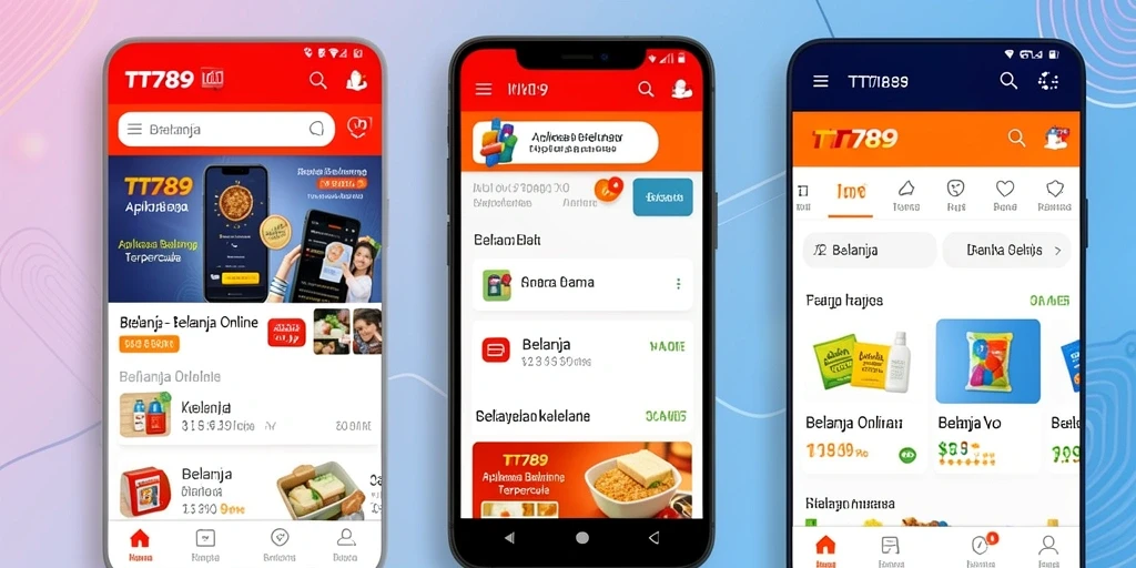 Screenshot utama TT789 menampilkan fitur belanja online yang sederhana dan intuitif.