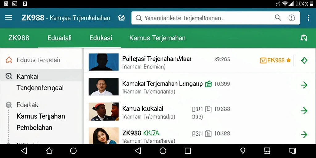 Tampilan antarmuka ZK988 yang sederhana dan fungsional.
