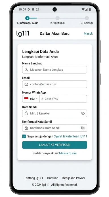 Buat Akun Baru lg111 dengan Mudah dan Cepat